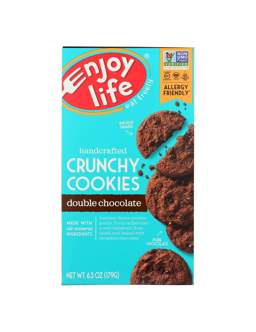 Enjoy Life Crunchy Double Chocolate Cookies (6x6.3 Oz)