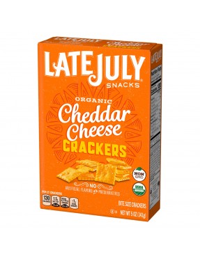 Late July Bite Size Cheddar Cheese (12x5 Oz)