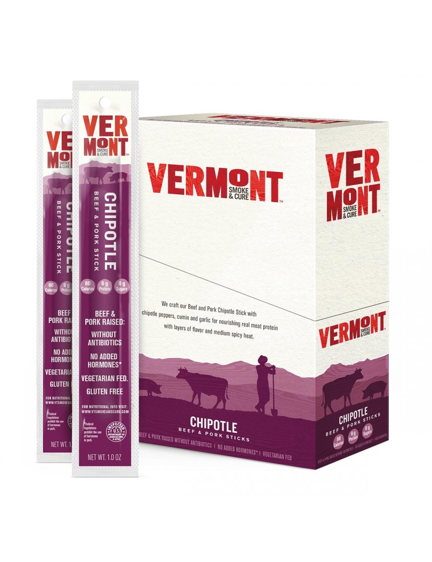 Vermont Smoke & Cure Realsticks Chipotle (24x1Oz)