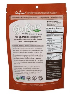 Go Raw Ginger Snap Super Cookie (12x3 OZ)