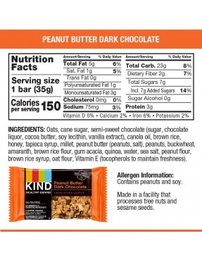 Kind Gran Bar, Drk Choc Peanutbutter (8/5x1.2 OZ)