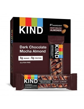 Kind Nuts & Spices Dark Chocolate Mocha Almond Bar (12x1.4 OZ)