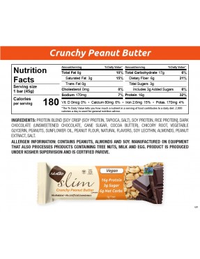 NuGO Slim Crunchy Peanut Butter Bar (12x1.59 Oz)