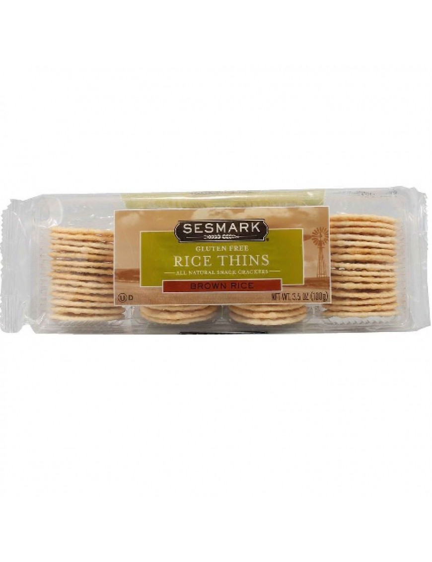 Sesmark Foods Brown Rice Rice Thins (12x3.5 Oz)