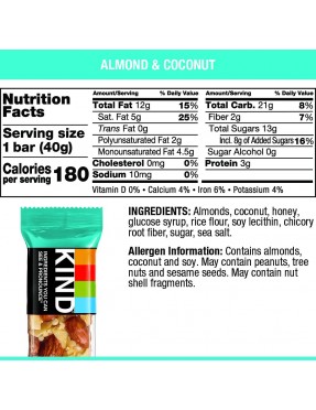 Kind Almond & Coconut Bar (12x1.4 Oz)