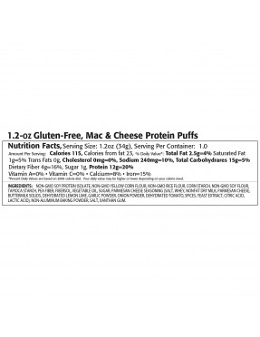 Kay's Naturals Protein Puffs Mac and Cheese (6 Pack) 1.2 Oz