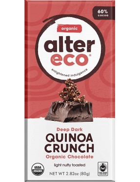 Alter Eco Chocolate Dark Quinoa (12x2.82OZ )