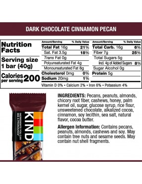 Kind Dark Chocolate Cinn Pecan (12x1.4OZ )