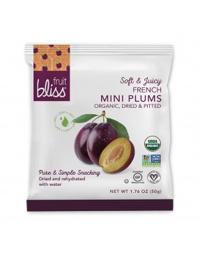 Fruit Bliss Organic Mini French Agen Dried Plums (12x1.76 OZ)