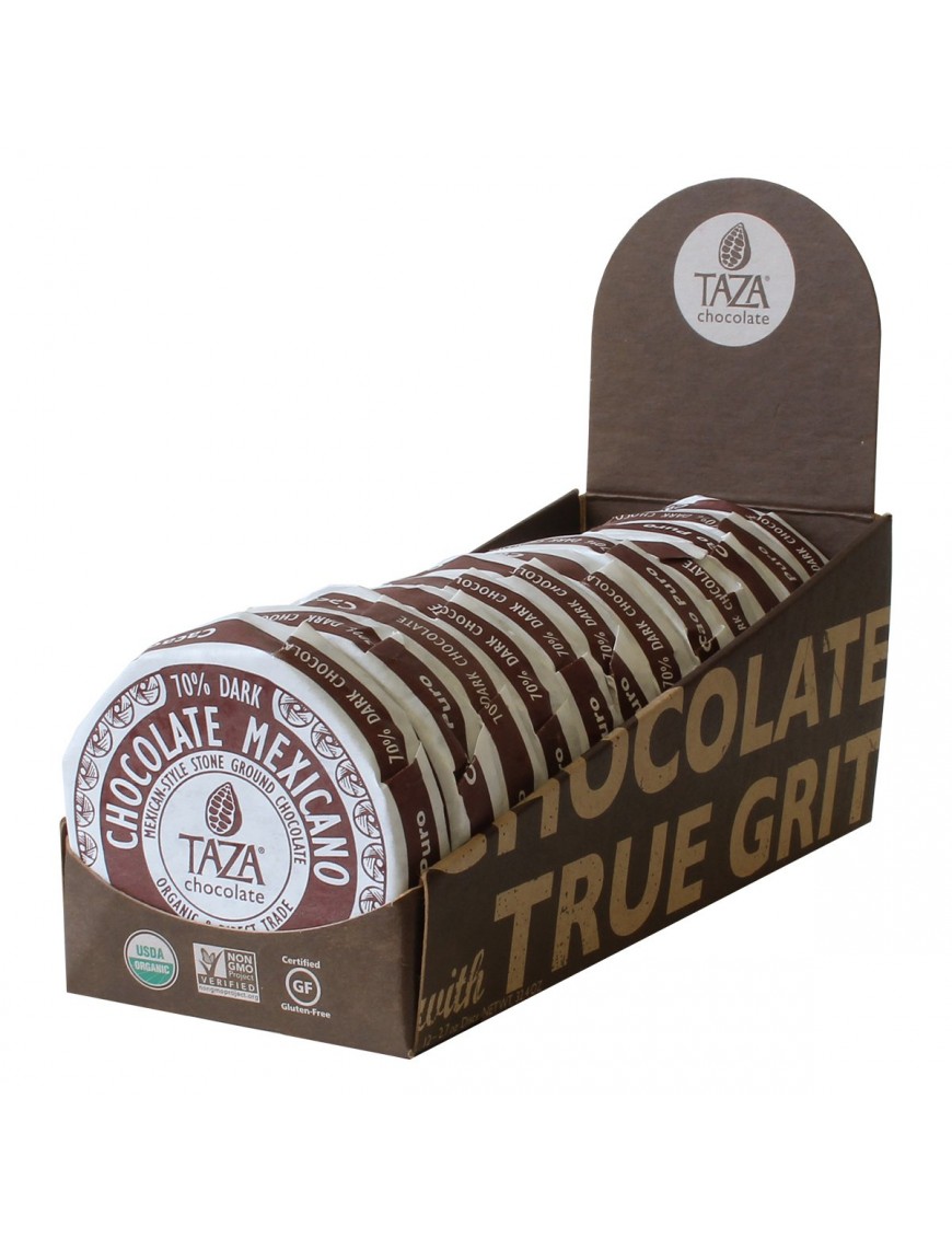 Taza Chocolate Cacao Puro, Drk Choc, 70% Cacao (12x2.7 OZ)