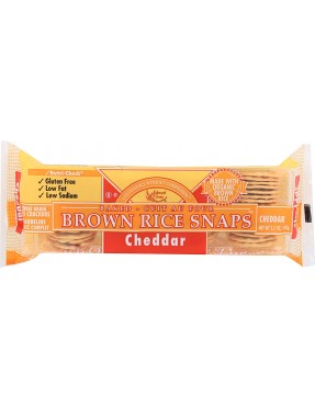 Edward & Sons Cheddar Brown Rice Snaps (12x3.5 Oz)