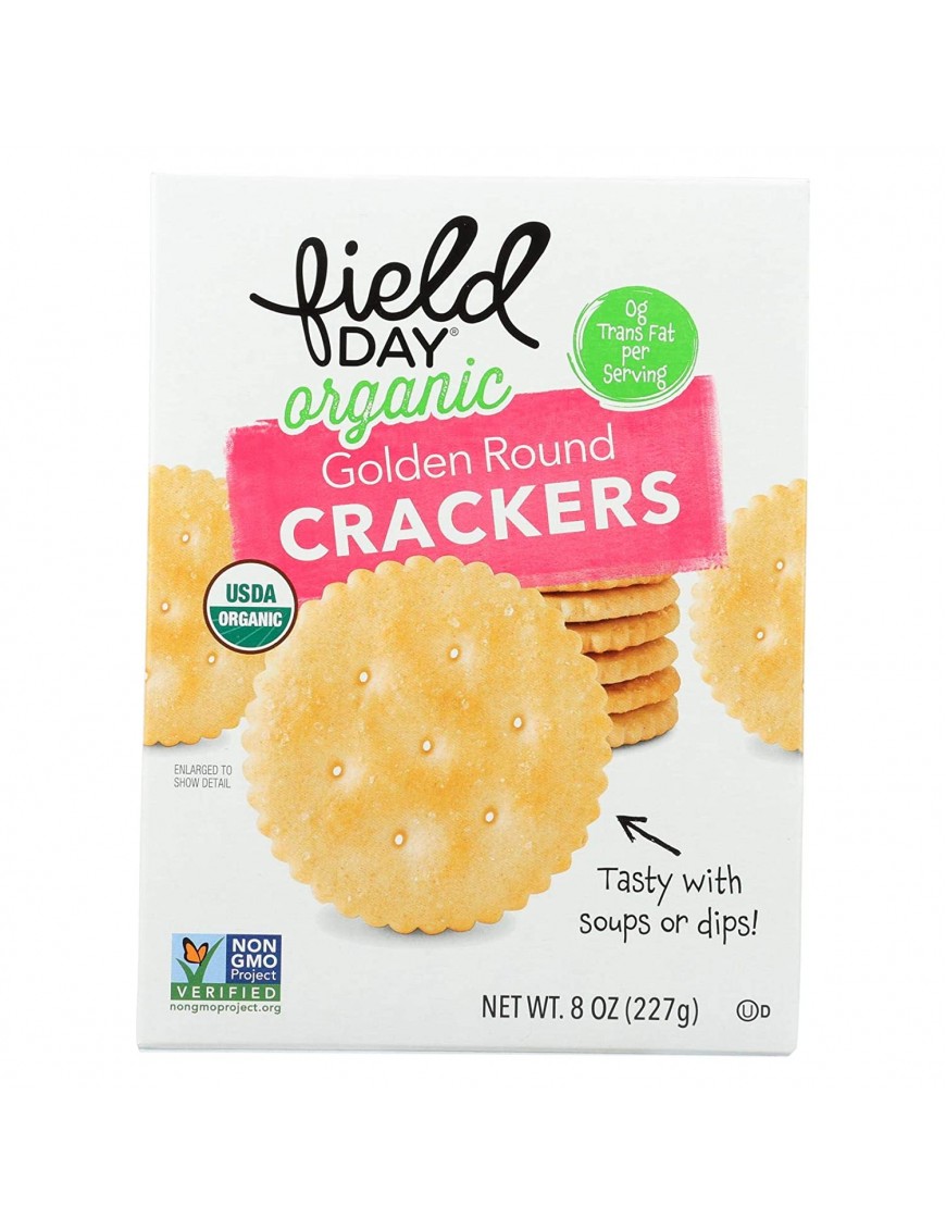 Field Day Organic Golden Round Crackers (12x8Oz)