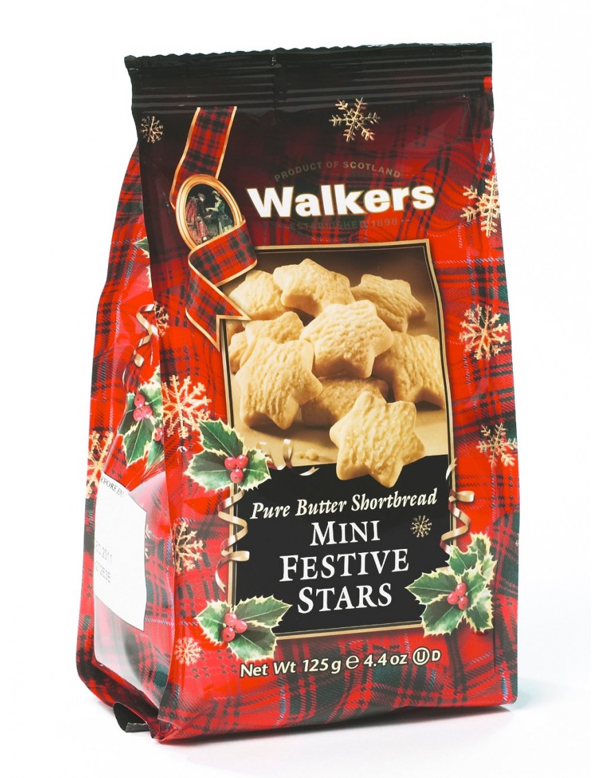 Walkers Shortbread Mini Festive Stars (12x4.4 OZ)