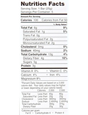 Health Warrior Chocolate PButter Chia Bar (15x0.88OZ )