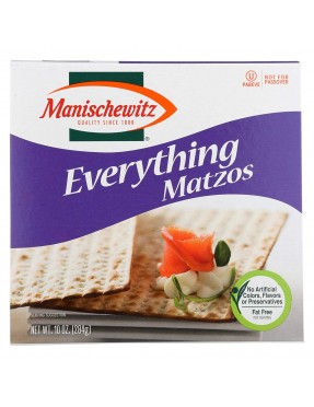 Manischewitz Matzo, Everything (12x10 OZ) 