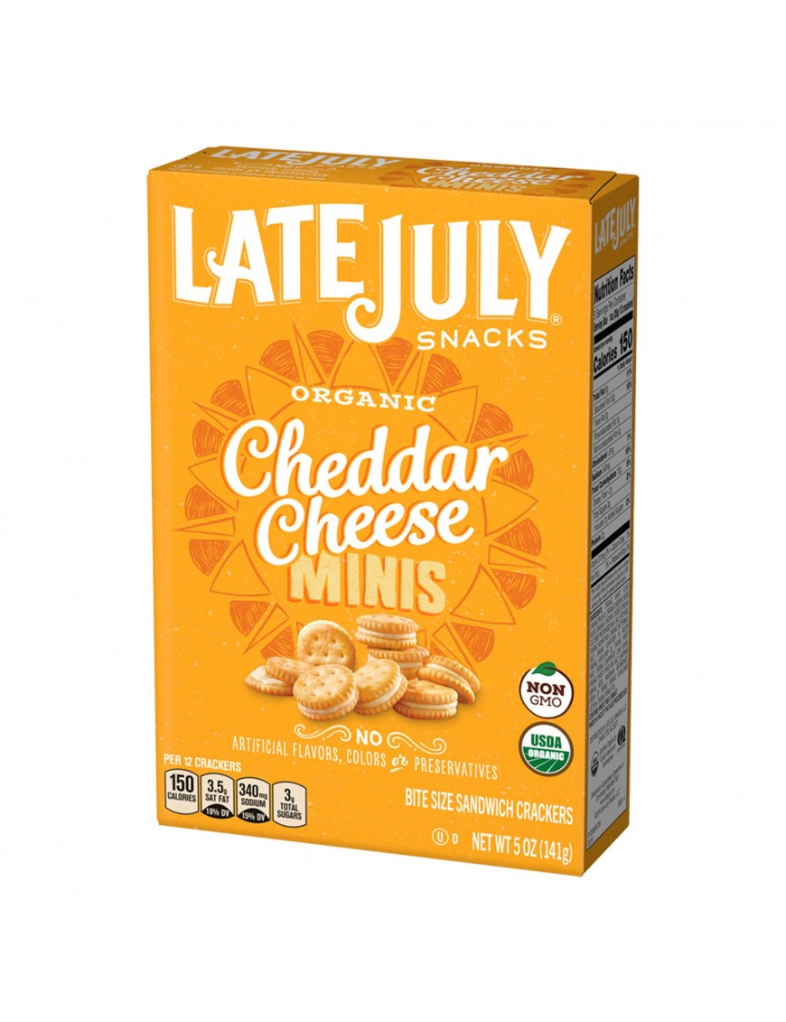 Late July Mini Cheeze Sandwich Cracker (12x5 Oz)