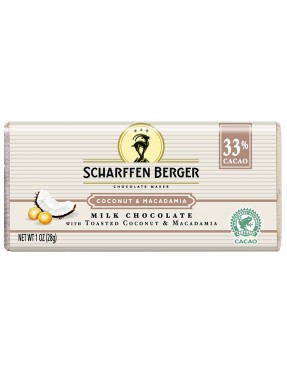 Scharffen Berger Coconut Macadamia Chocolate (18X1 OZ)