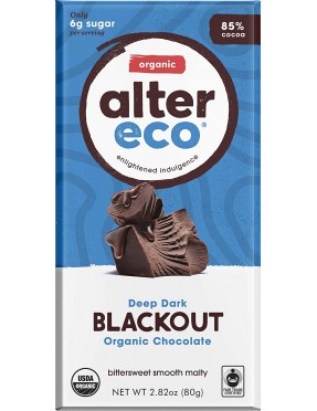 Alter Eco Dark Chocolate Blackout (12x2.82OZ )