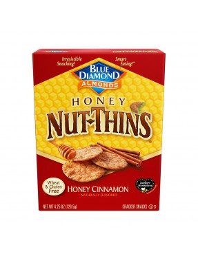 Blue Diamond Almonds Honey Nut-Thins Honey Cinnamon (12x4.25 OZ)