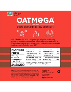Oatmega Bar Brownie Crisp (12x1.8Oz)
