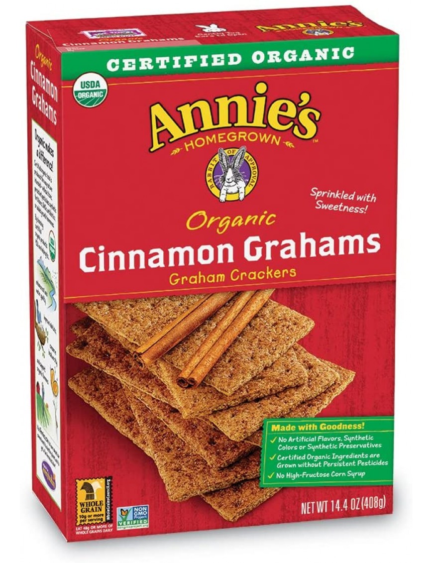 Annie's Homegrown Cinnamon Grah Crakers (12x14.4OZ )