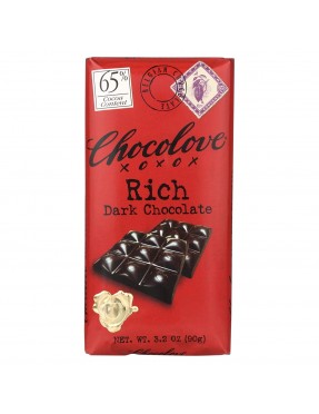 Chocolove Rich Dark Chocolate Bar (12x3.2 Oz)