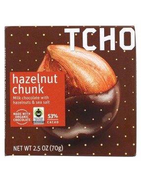 Tcho Hazelnut Milk Chocolate Bar (12x2.5 OZ)