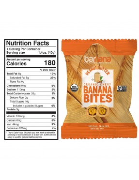 Barnana Og2 Peanutbutter Chewy Banana (12x1.4Oz)