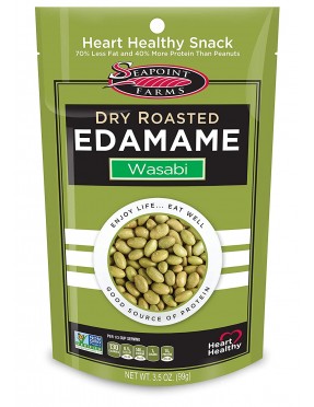 Seapoint Farms Wasabi Dry Roasted Edamame (12x3.5 Oz)