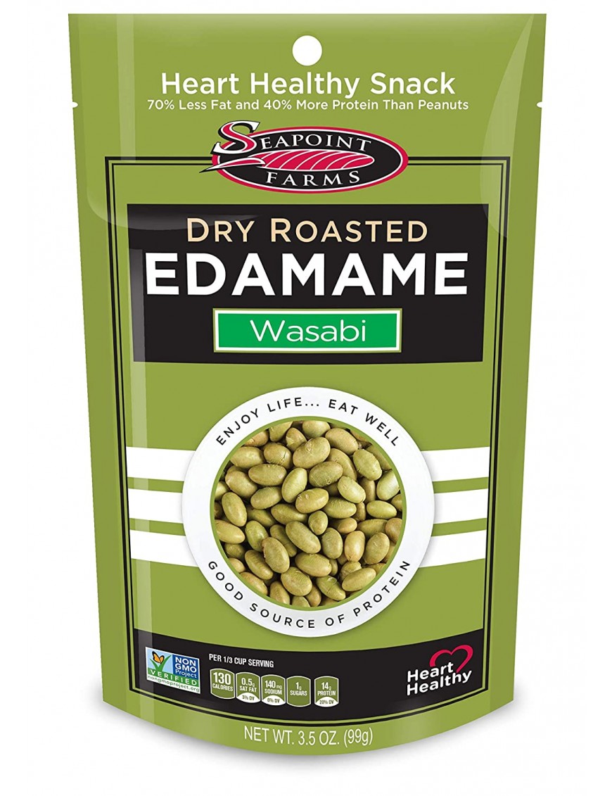 Seapoint Farms Wasabi Dry Roasted Edamame (12x3.5 Oz)