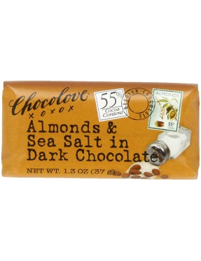 Chocolove Almond SeaSalt Dark Chocolate (12x1.3OZ )