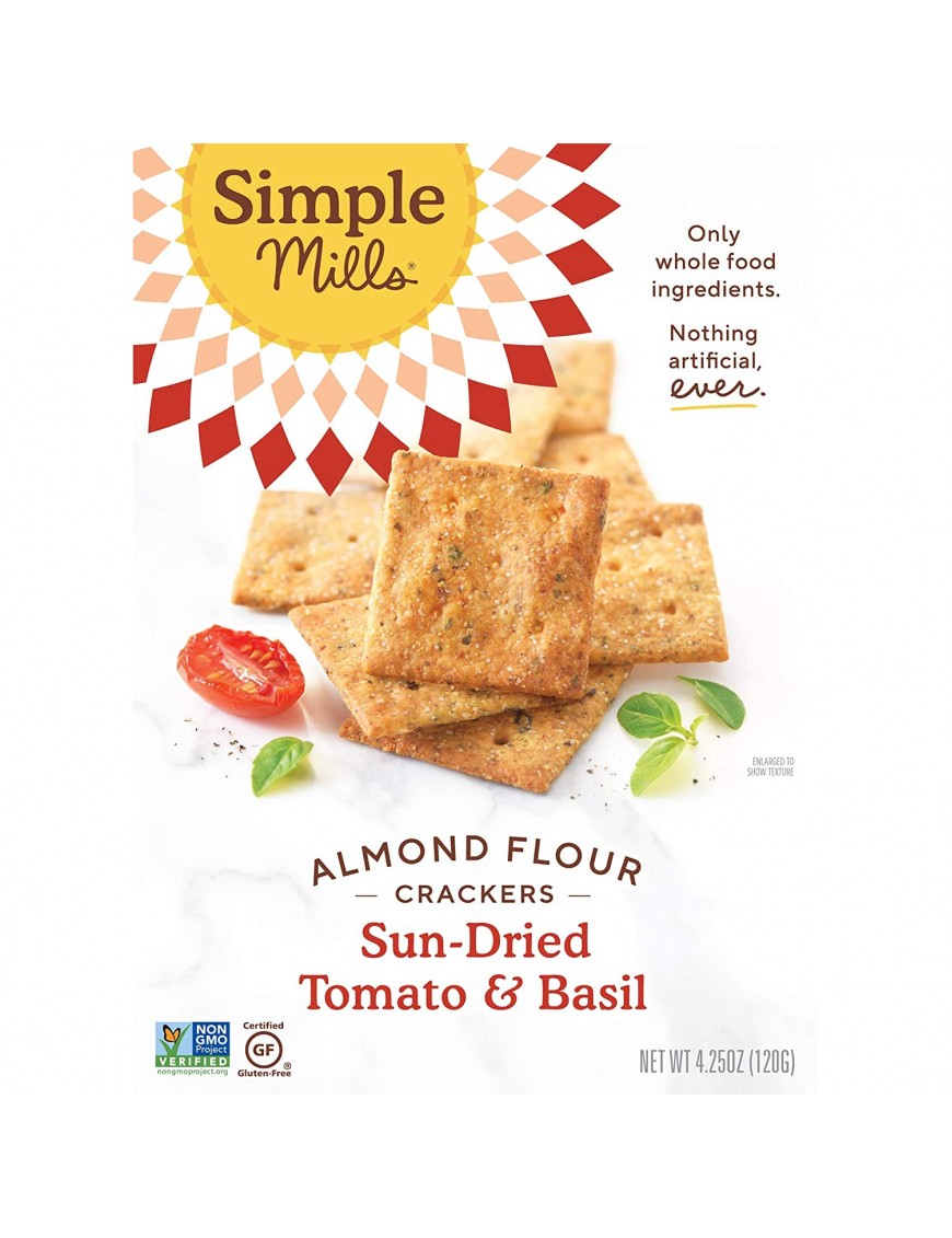 Simple Mills Sun-Dried Tomato & Basil Crackers (6X4.25 OZ)