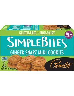 Pamela's Ginger Simple Bites Gluten Free (6x7 Oz)