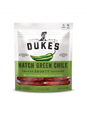 Duke's Smoked Shorty Sausages Hatch Green Chile (8x5 OZ)