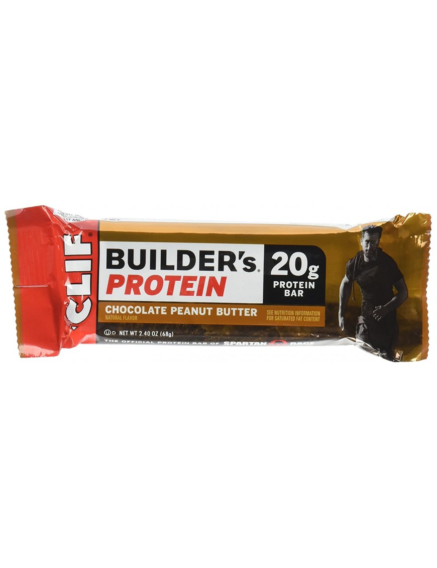 Clif Bar Builder's Bar Crunchy Peanut Butter (12x2.4Oz)