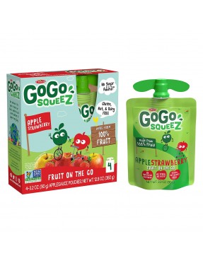 Gogo Squeez Og1 Apple Strawberry(12x4Pack)