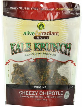 Alive & Radiant Foods Kale Krunch Cheezy (12x2.2OZ )