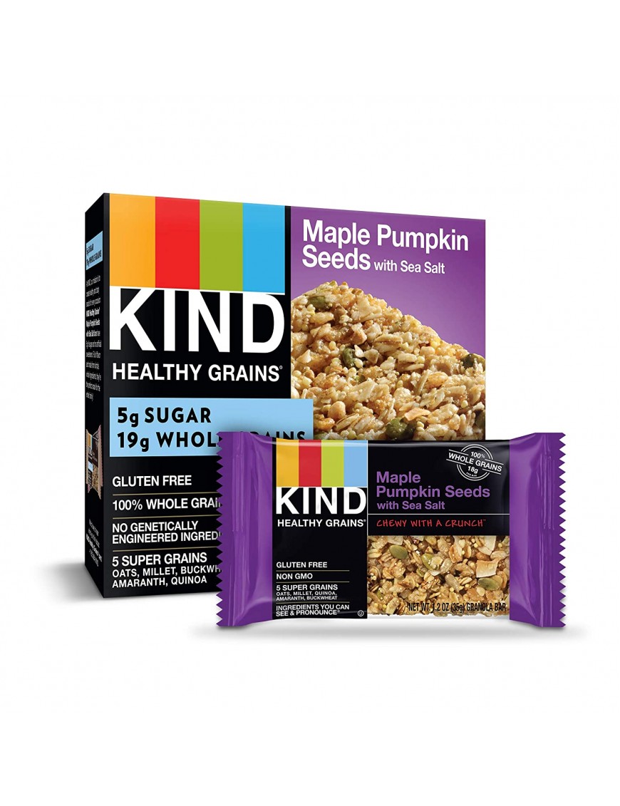 Kind Gran Bar, Maple Pmkn Sd W/Sslt (8/5x1.2 OZ)