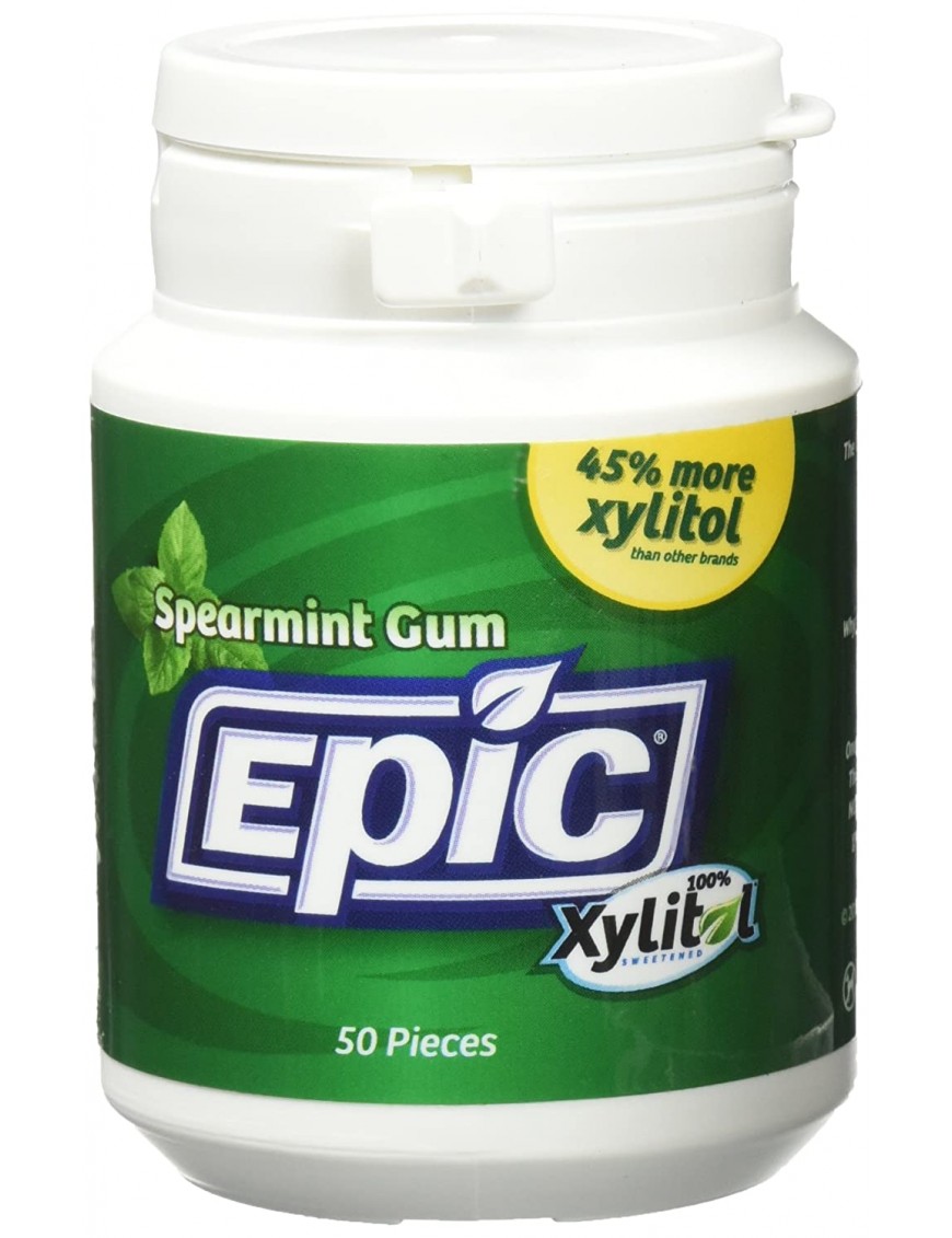 Epic Dental Xylitol Gum Spearmint (1x50 CT)