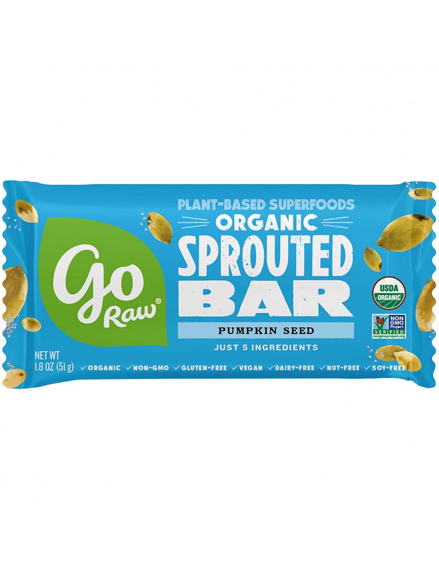 Go Raw Organic Live Pumpkin Bar (20x1.8 OZ)