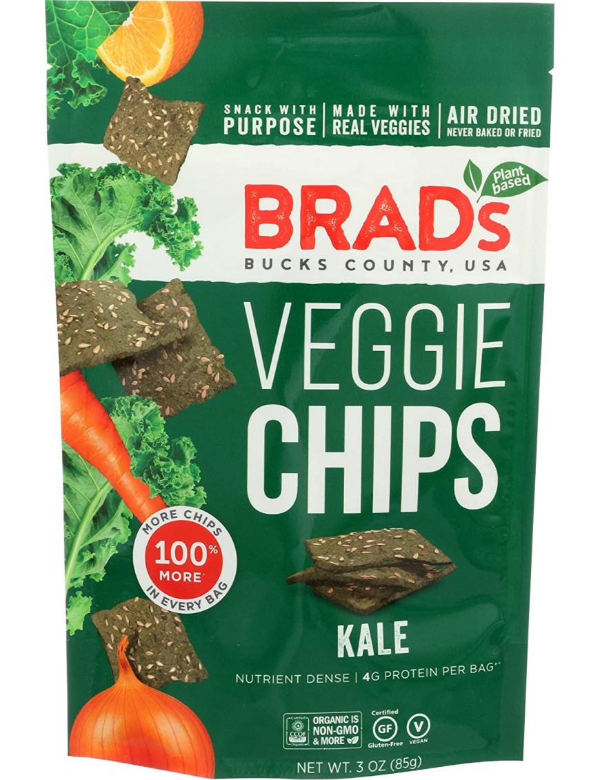 Brad's Raw Chips, Kale (12x3Oz)