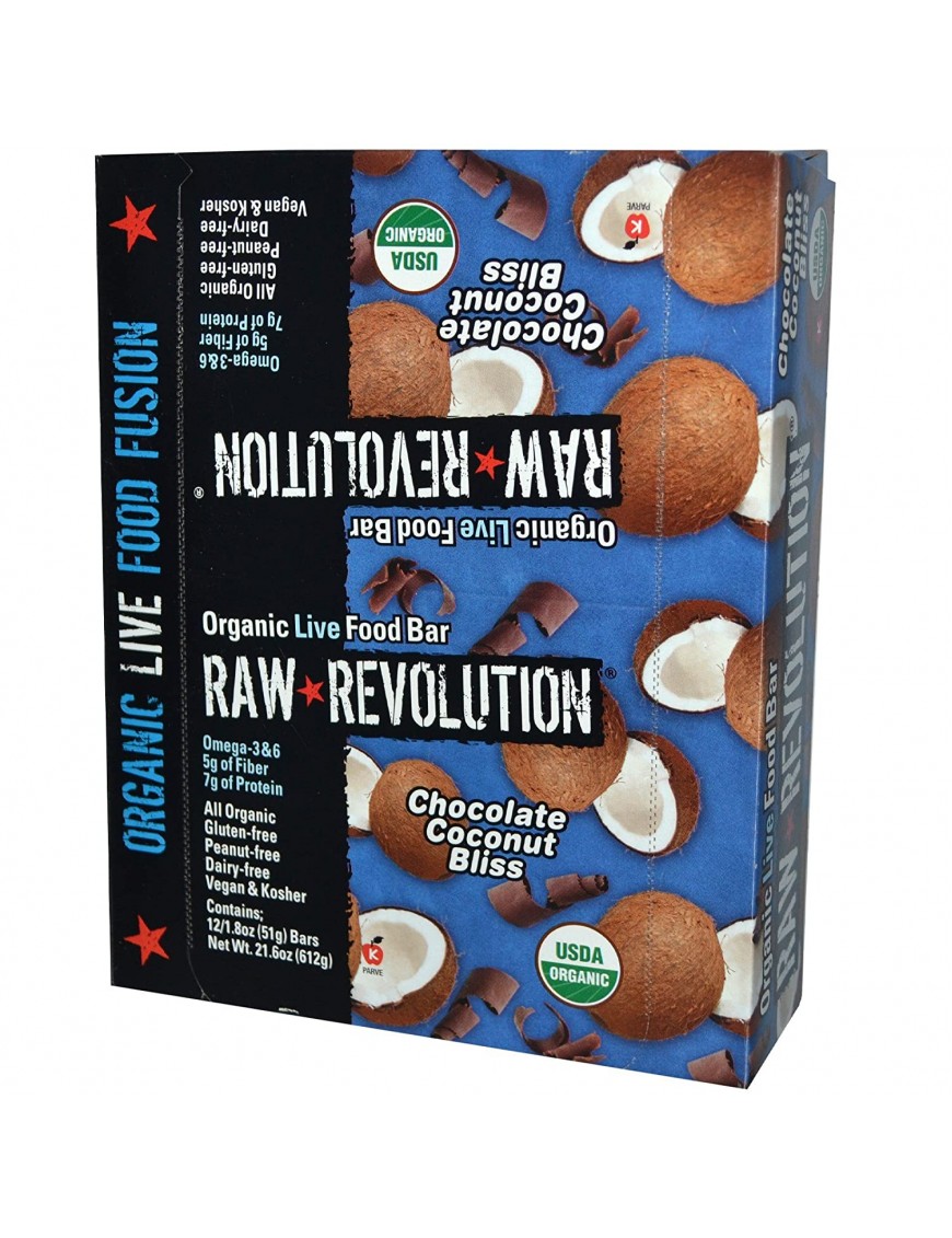 Raw Revolution Chocolate Coconut Bliss (12x1.8 Oz)