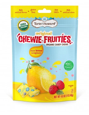 Torie and Howard Organic Meyer Lemon and Raspberry Chewie Fruities (6x4 OZ)