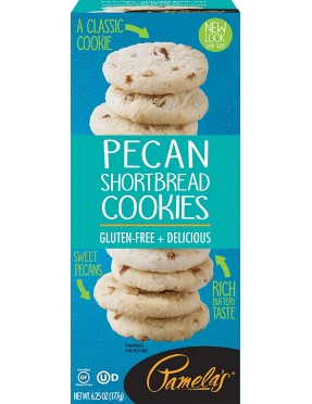 Pamelas Pecan Shortbread Wheat Free/Gluten Free