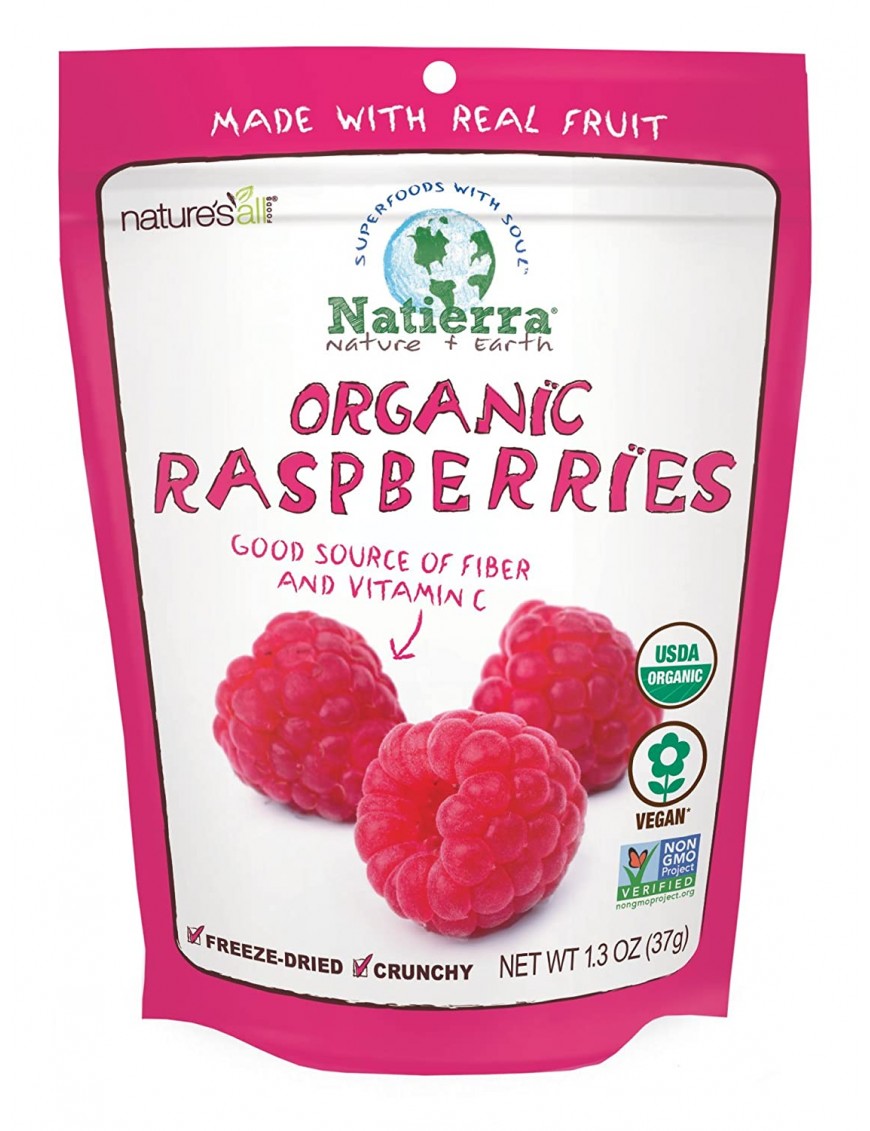 Nature's All Foods Frz Drd Raspberry (12x1.3OZ )