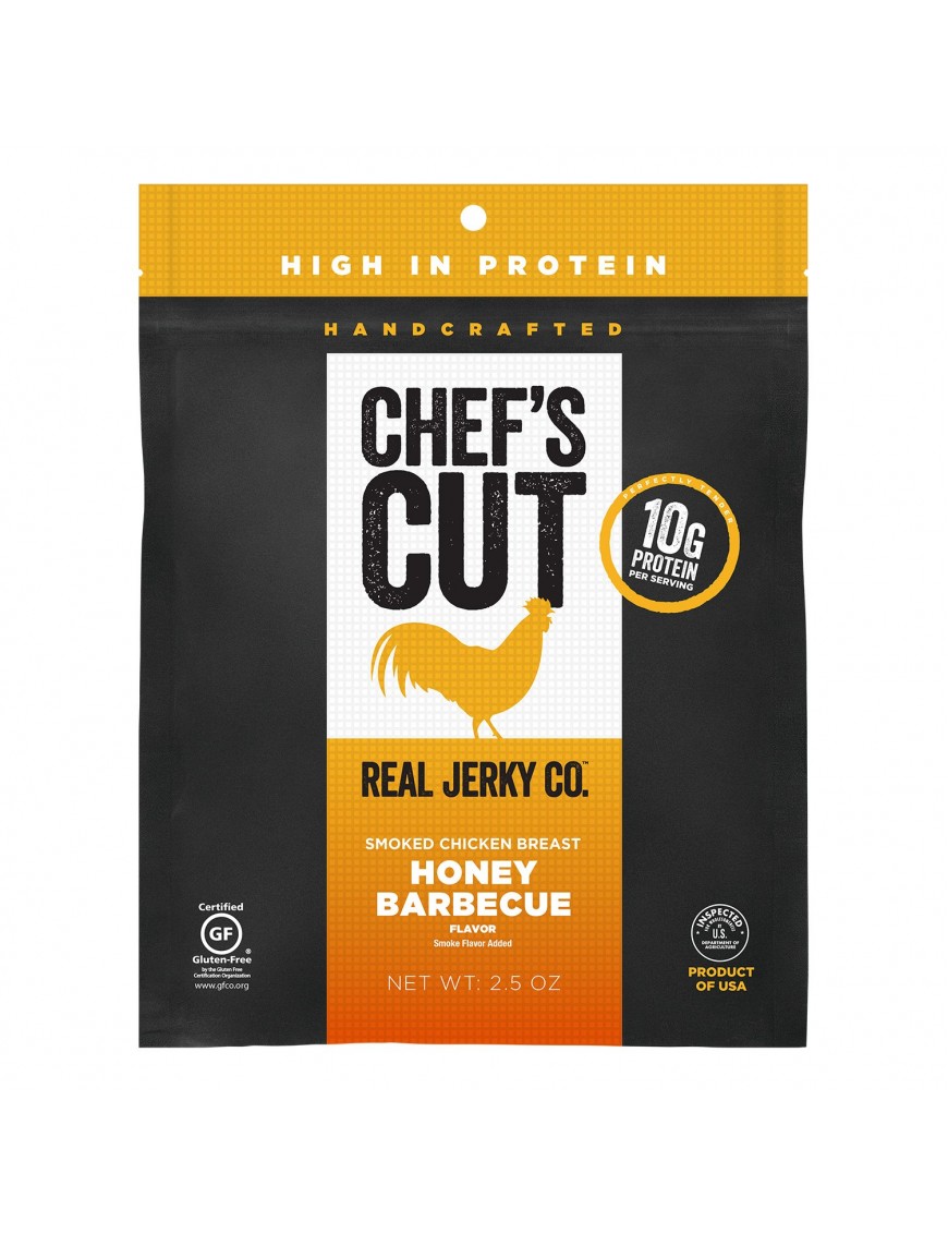 Chef's Cut Real Chicken Jerky Honey Barbeque (8x2.5 OZ)