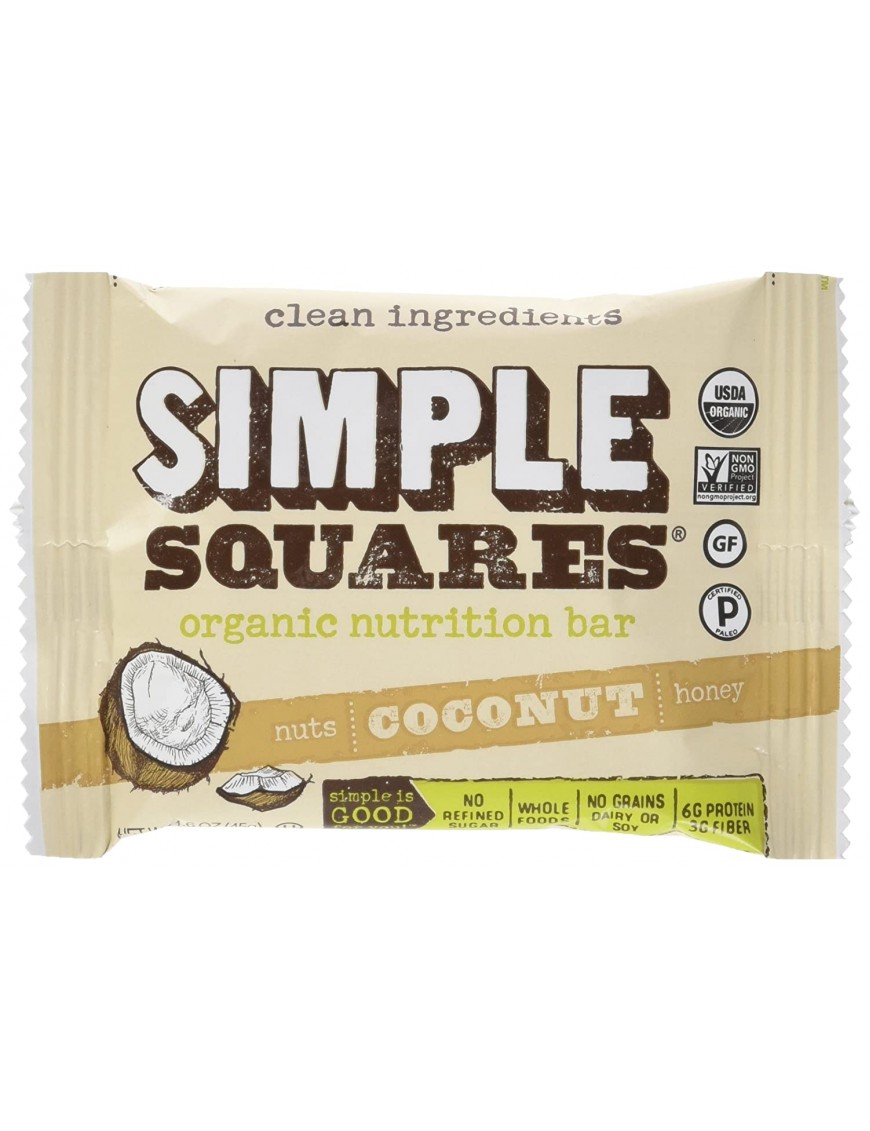 Simple Squares Honey & Nut Coconut (12x1.6 Oz)