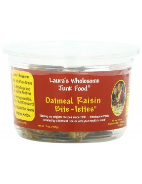 Laura's Wholesome Junk Food Bite-Lettes Oatmeal Raisin (6x7Oz)