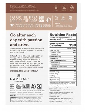 Navitas Naturals Organic Raw Cacao Nibs (12x8 OZ)