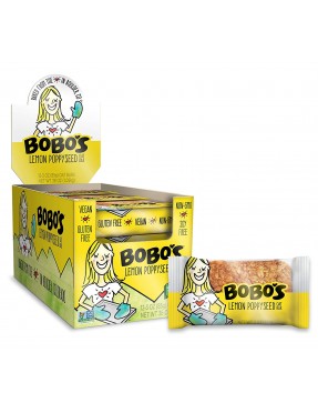 Bobo's Oat Bars Gluten Free All Natural Bar Lemon Poppyseed (12x3Oz)